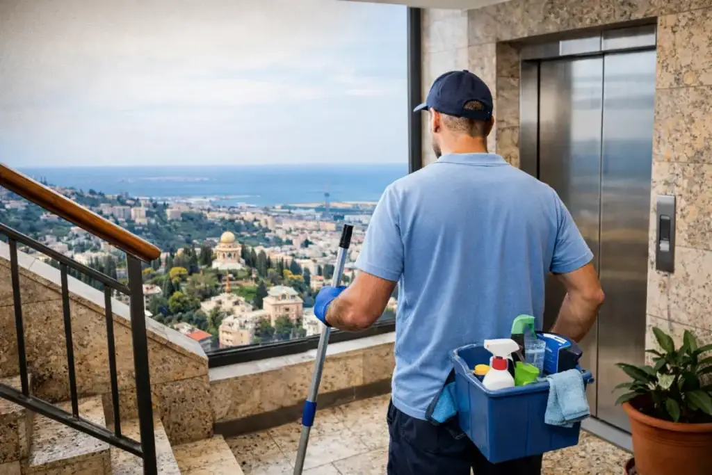 ניקיון חדרי מדרגות בחיפה